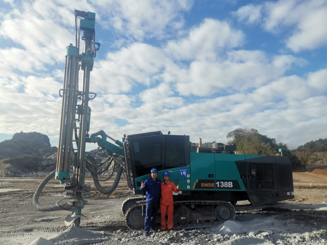 追加订单!山河智能一体化潜孔钻机助力海南华润水泥获好评